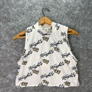 UCF Knights Shirt Womens Medium NCAA Football Zoozatz Crop Tank Top Sleeveless